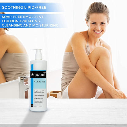 Aquanil Facial Cleanser Liquid Pump Bottle Unscented