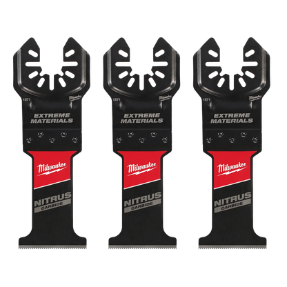Milwaukee 1-3/8" NITRUS Carbide Extreme Materials Universal Fit Oscillating Multi-Tool Blade (1 PK) 49-25-1573 | 2 in Blade Length, Carbide