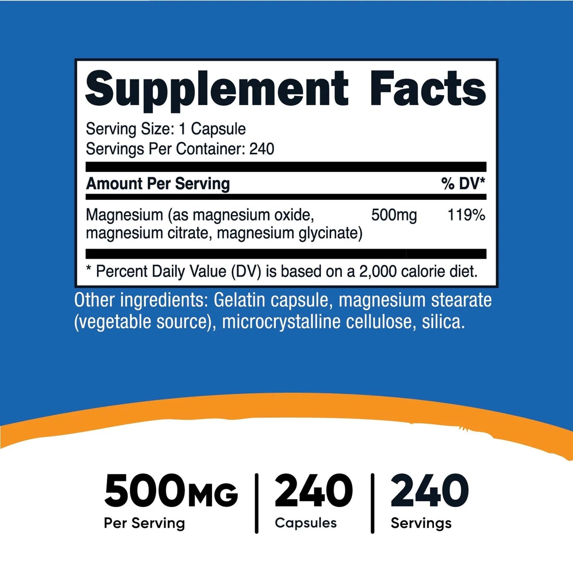 nutricost® 500 mg Magnesium Complex Extra Strength