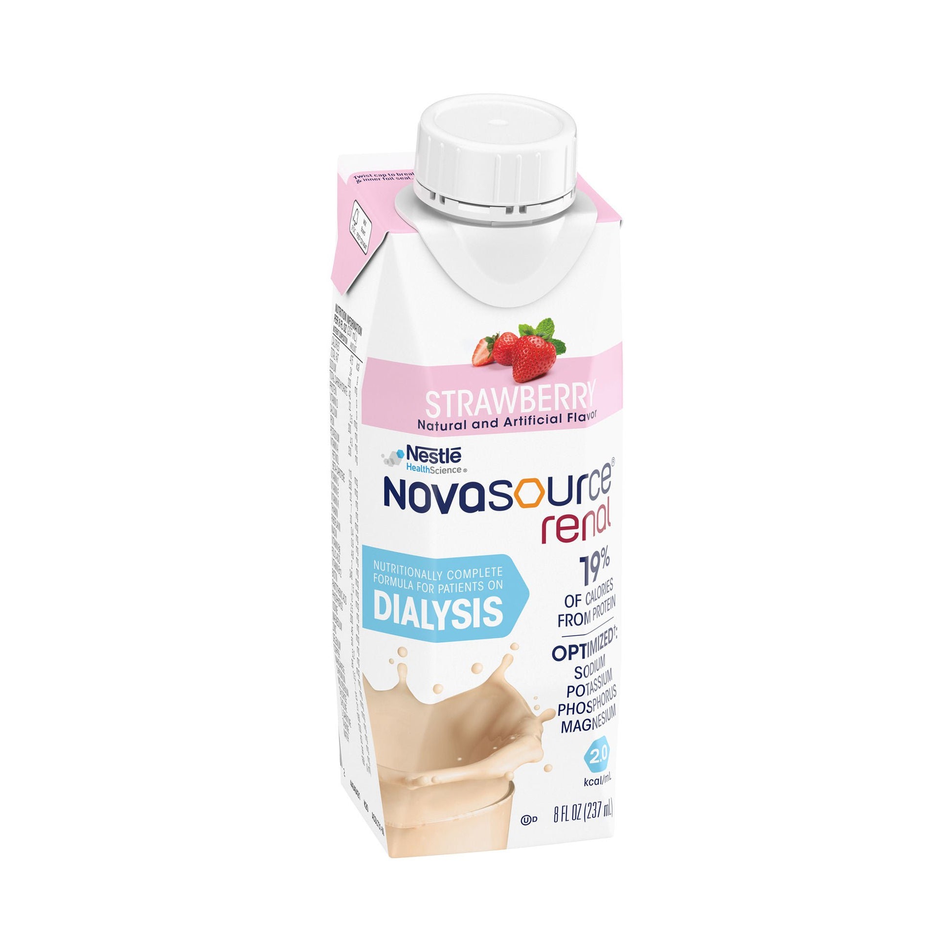 Novasource® Renal Strawberry Formula for Patients on Dialysis, Carton