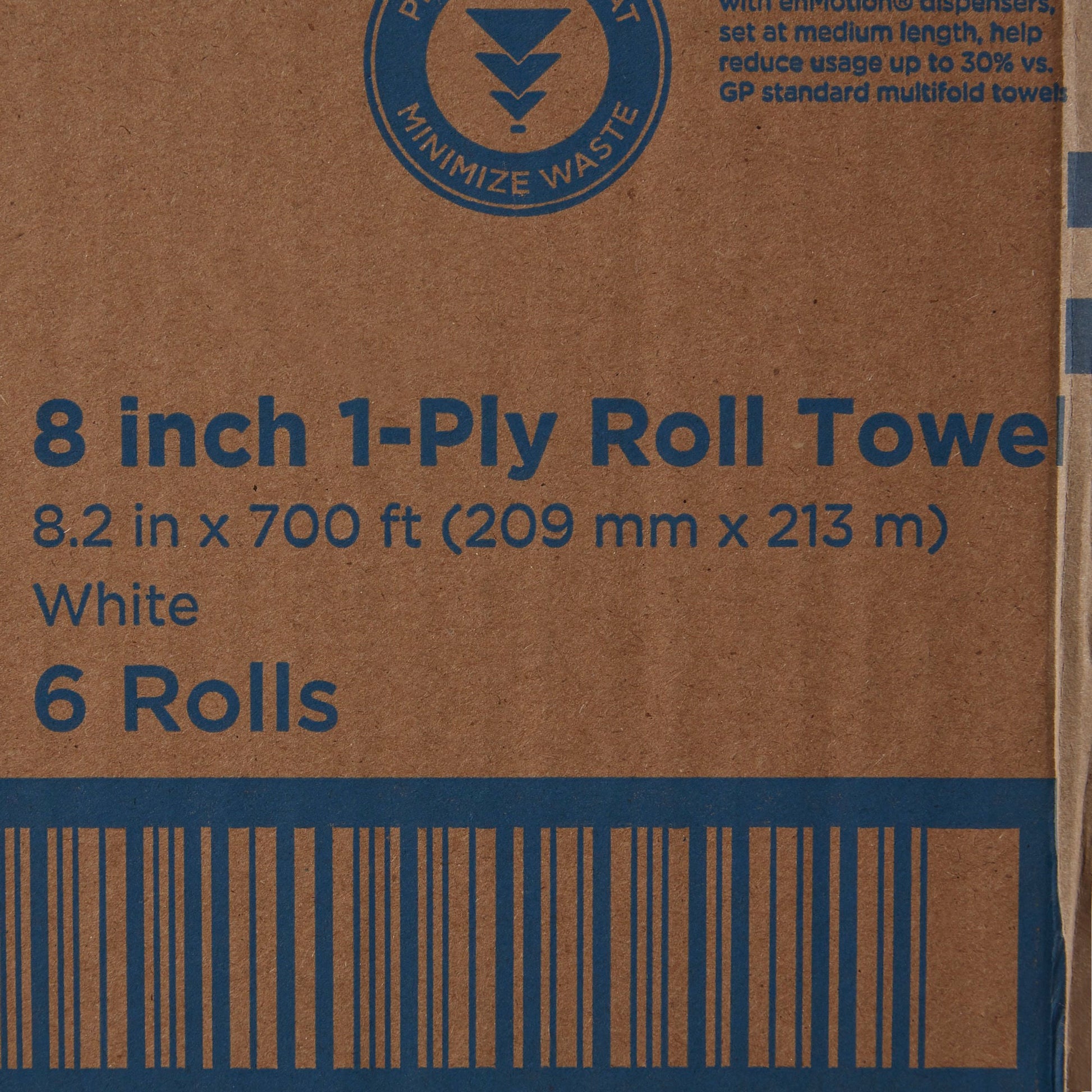enMotion® Touchless White Paper Towel, 8-1/