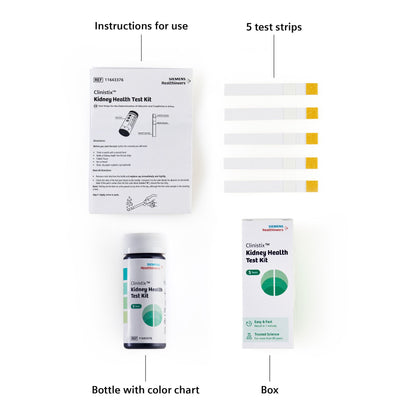 Clinistix™ Kidney Health Test Kit, Urine Test Strips, Five Tests