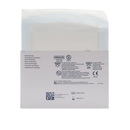 Curity™ Drain Sponge, Six-Ply