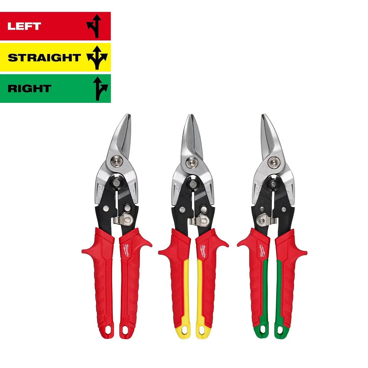 Milwaukee 3PC Aviation Snip Set 48-22-4563 | 1.5 in Blade Length, 3-Piece