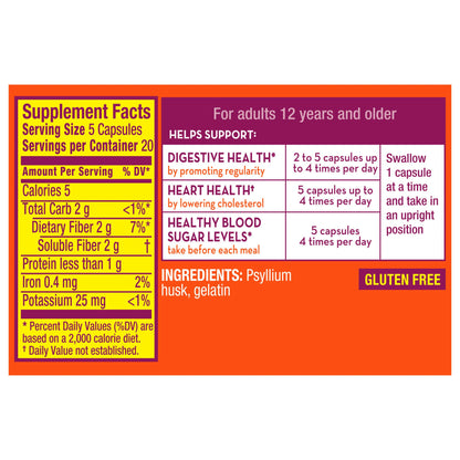 Metamucil® 3 in 1 Fiber Capsules