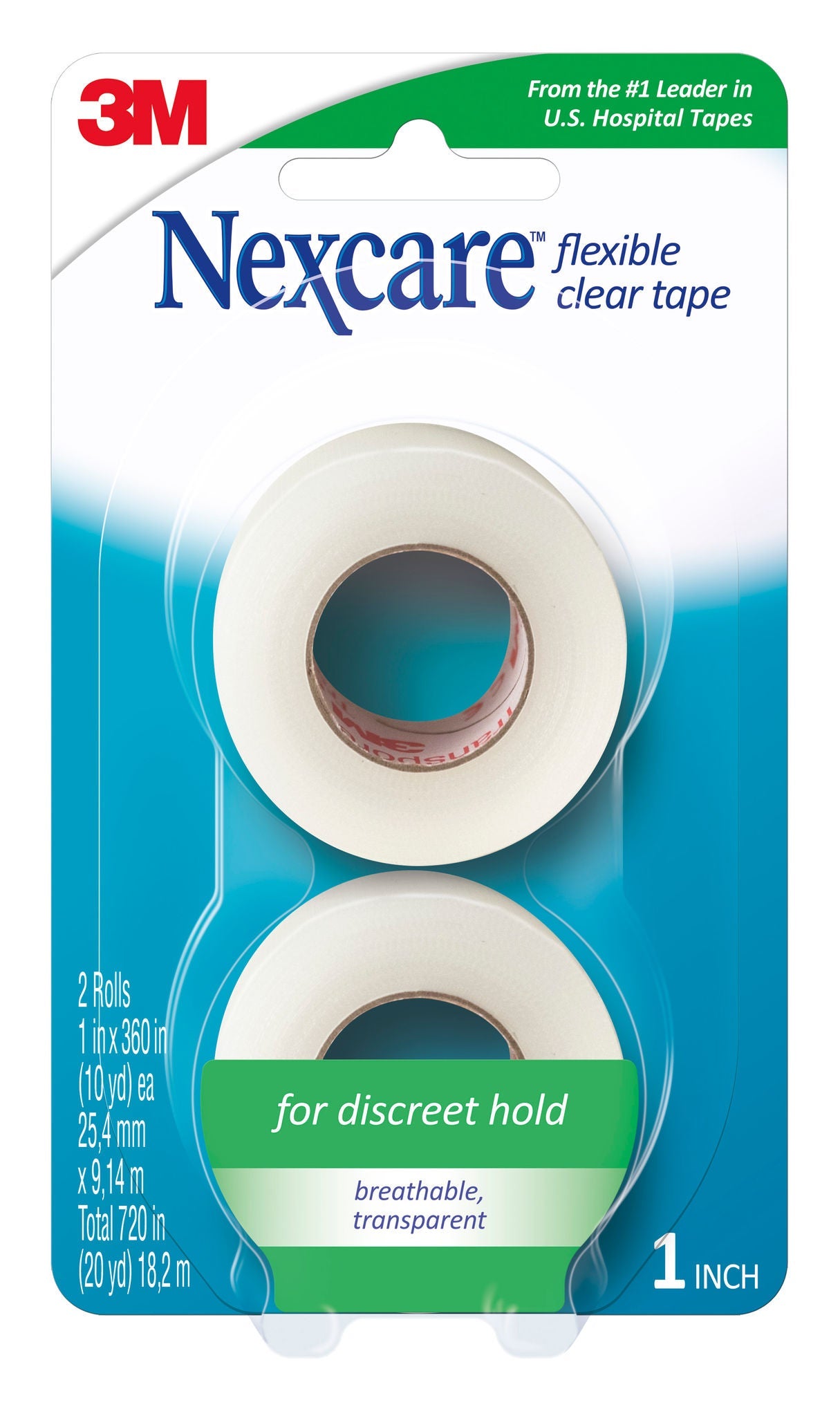 3M™ Nexcare™ Flexible Stretchy Fabric Medical Tape, Clear