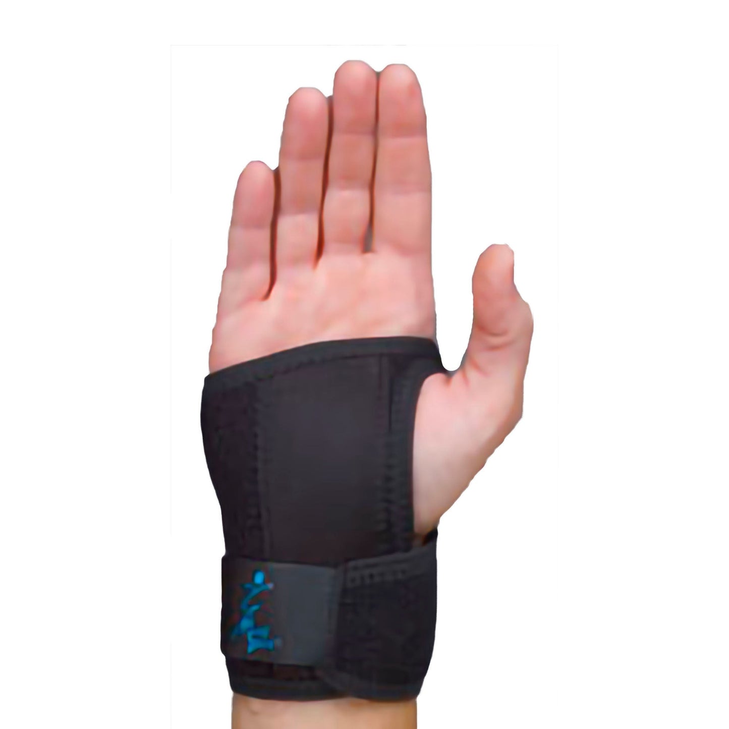 GelFlex Wrist Splint Contoured Polymer Gel / Mineral Oil Right Hand Black