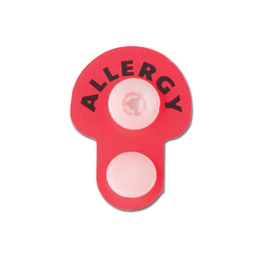 Ident-Alert Identification Wristband Alert Band Permanent Snap Allergy