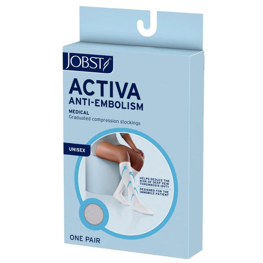 Jobst Activa Anti-embolism Stocking Knee High X-large White Open Toe