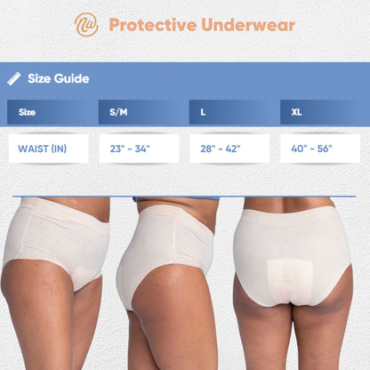 Nexwear Women's Pull-On Absorbent Underwear, Tan