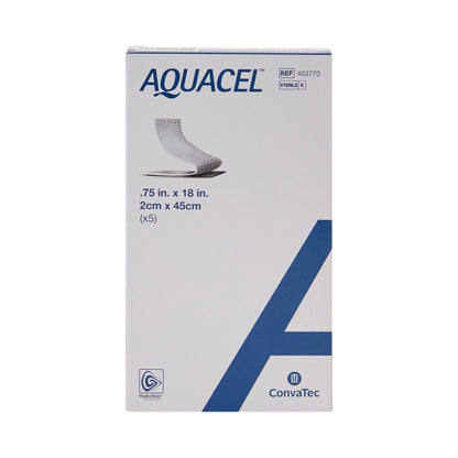 Aquacel® Ribbon Hydrofiber Gelling Fiber Wound Dressing, ¾ x