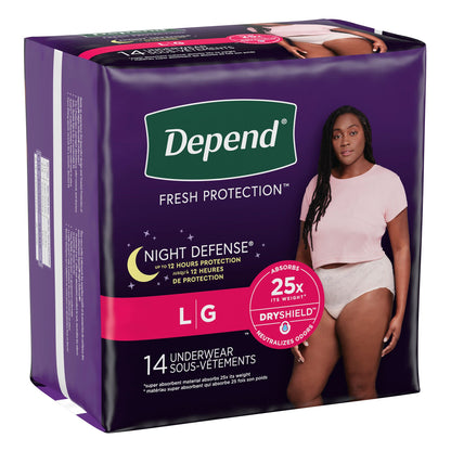 Depend® Night Defense® Women's Absorbent Underwear