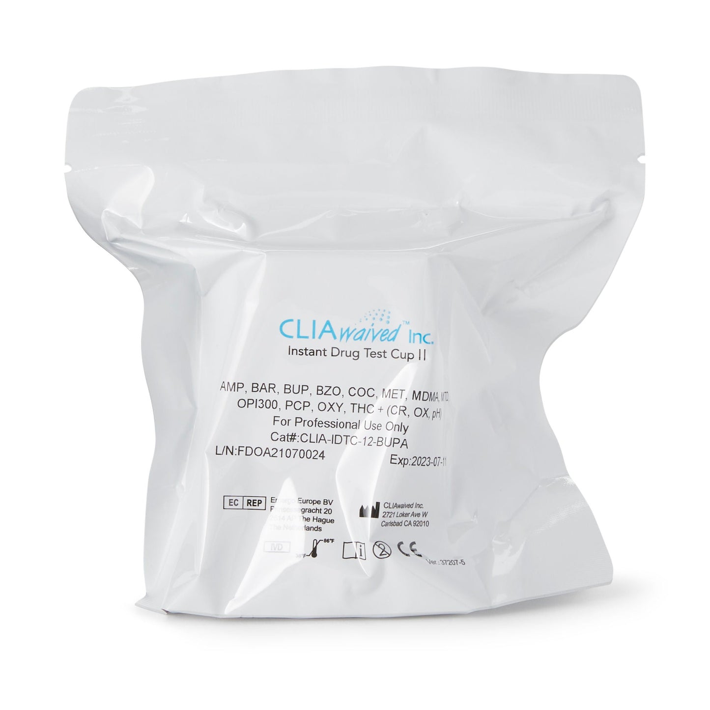 CLIAwaived™ 12-Drug Panel with Adulterants Drugs of Abuse Test