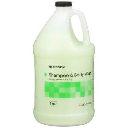 McKesson 2-in-1 Shampoo and Body Wash, Cucumber Melon Scent, Jug
