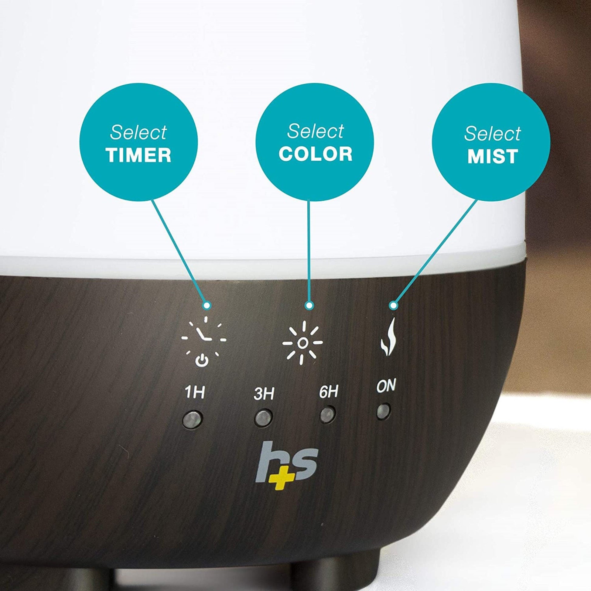 HealthSmart Ultrasonic Essential Oil Humidifier Diffuser