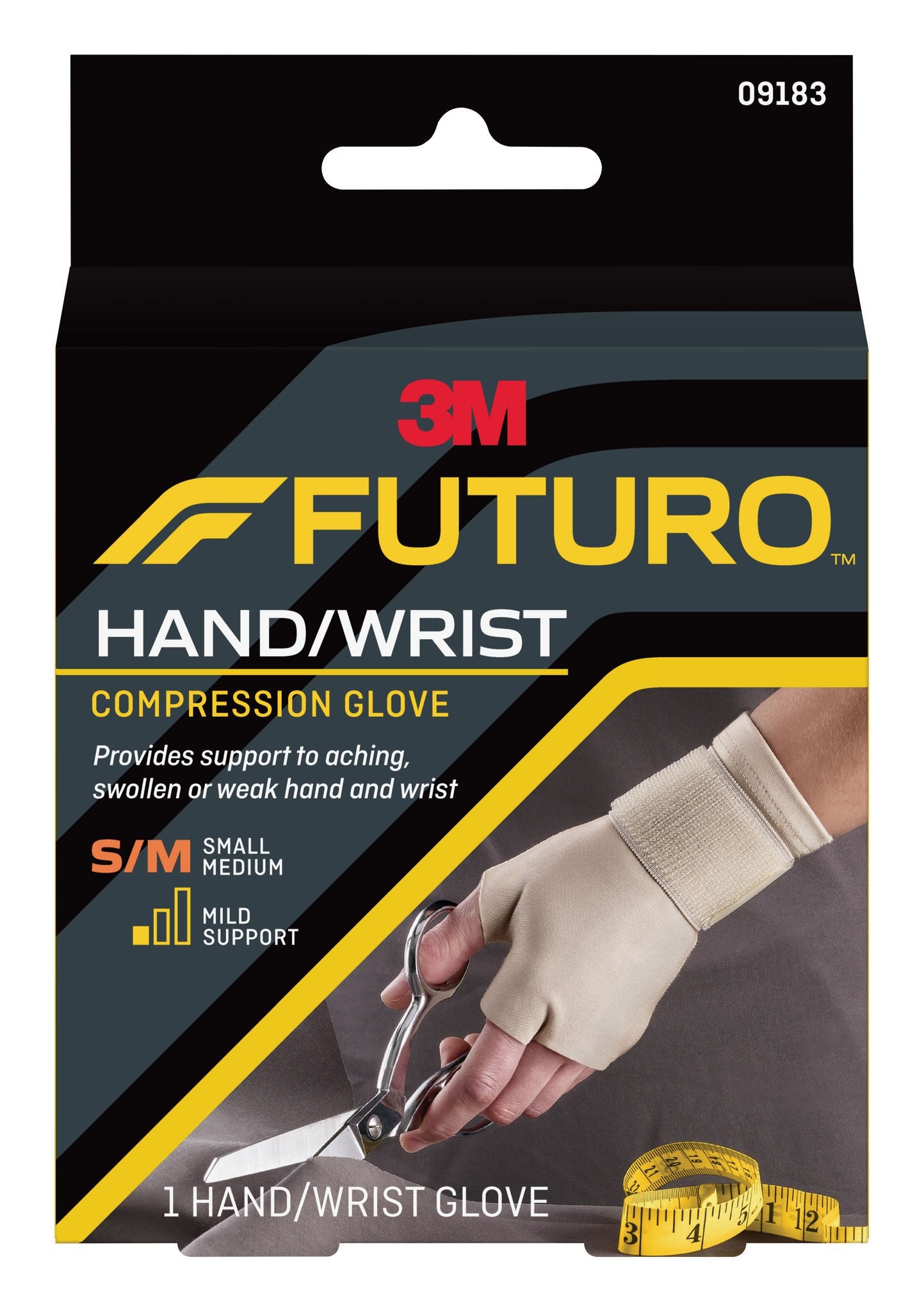 3M™ Futuro™ Nylon / Polyester / Spandex Compression Gloves, Beige