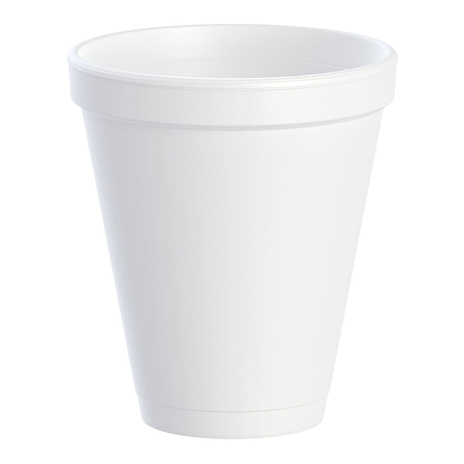 Dart Drinking Cup, White, Styrofoam, Disposable