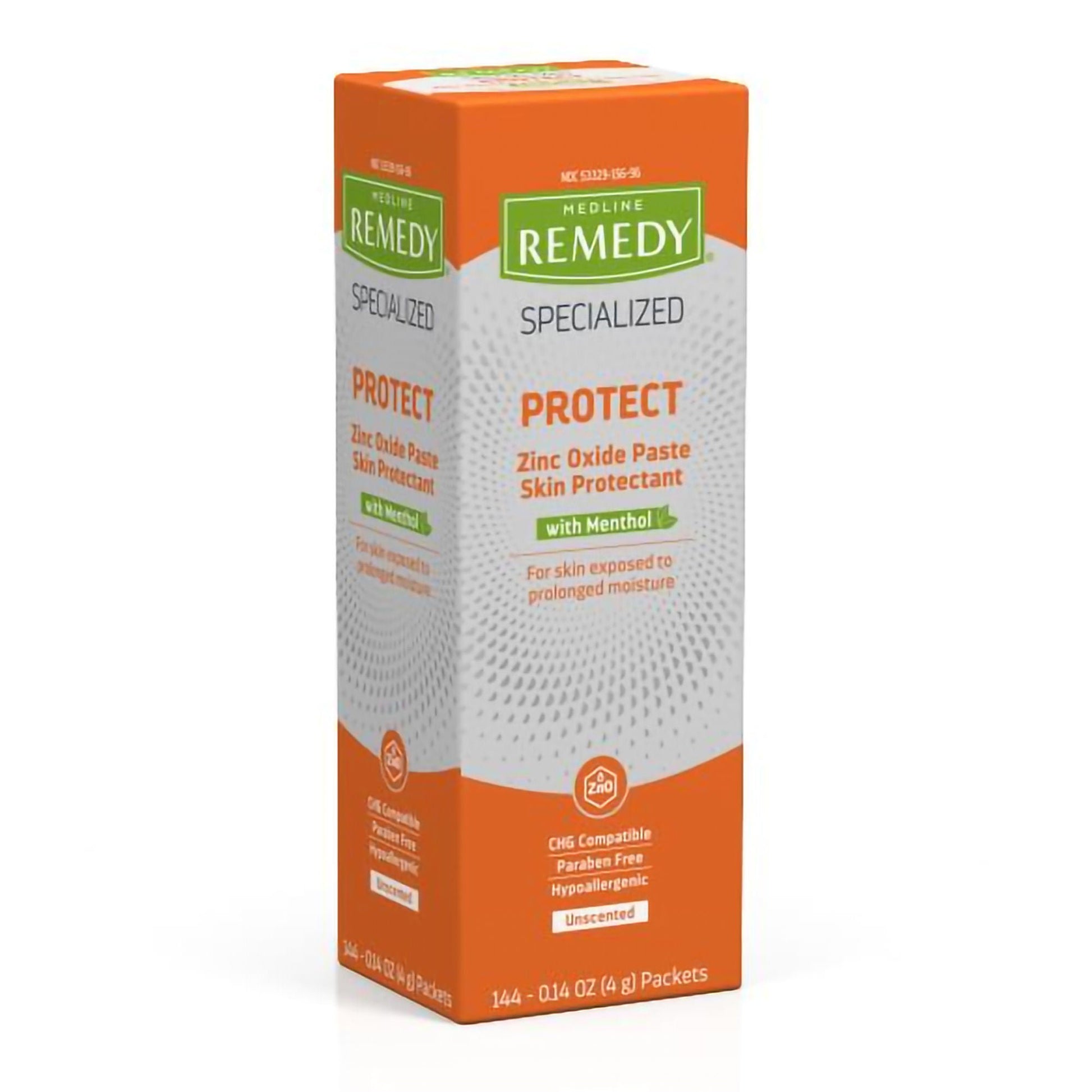 Medline Remedy Specialized Protect Skin Protectant Individual Packet Unscented Paste CHG Compatible