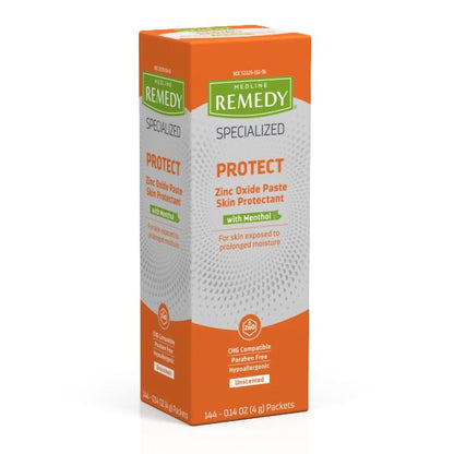 Medline Remedy Specialized Protect Skin Protectant Individual Packet Unscented Paste CHG Compatible