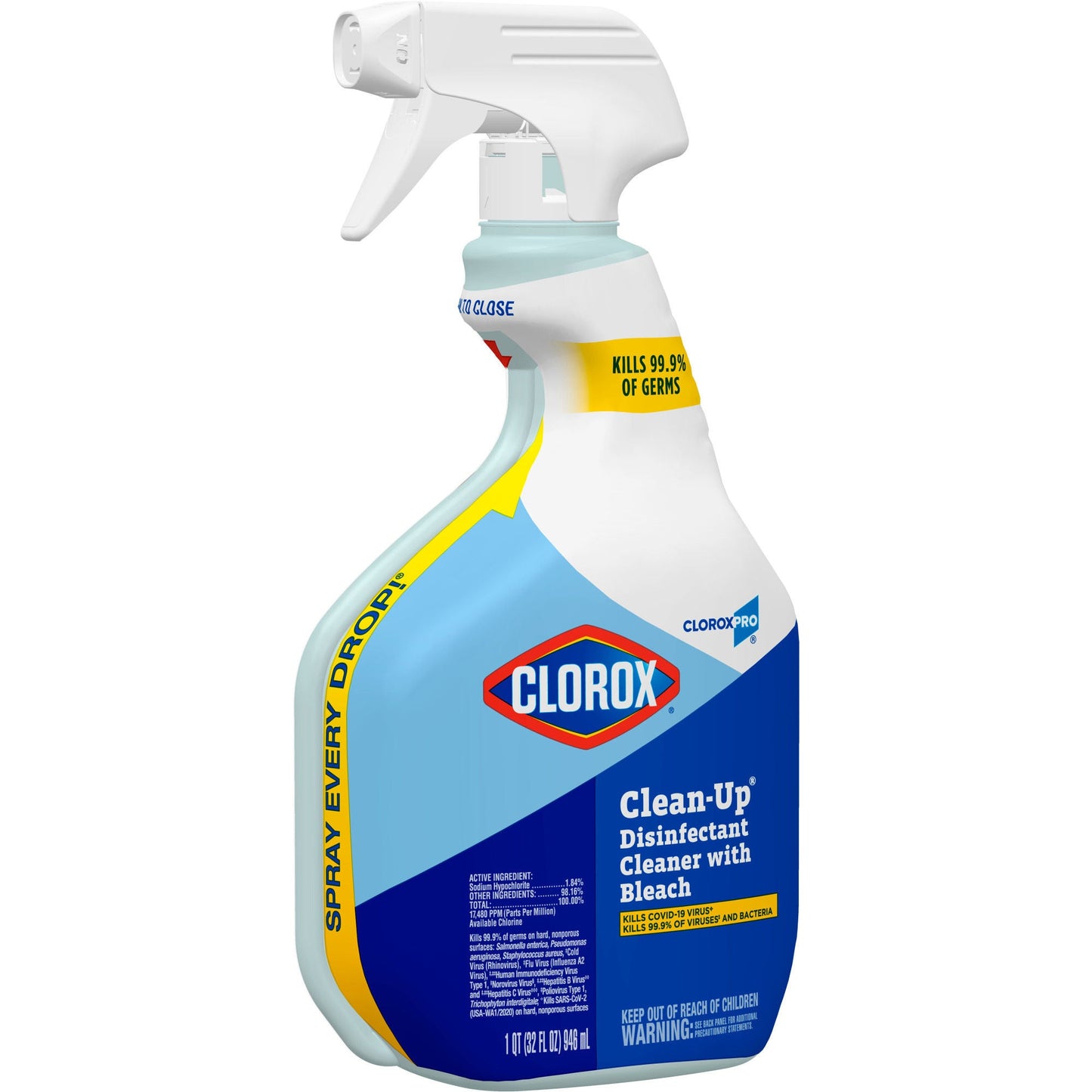 Clorox Pro™ Clean-Up® Disinfectant Cleaner w/ Bleach, spray bottle