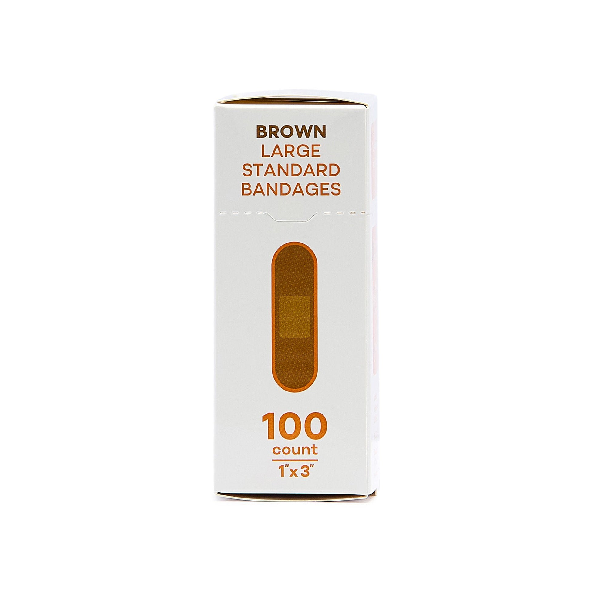 Tru-Colour Skin Tone Shade Fabric Bandage Adhesive Strips – Brown