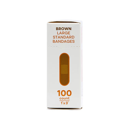 Tru-Colour Skin Tone Shade Fabric Bandage Adhesive Strips – Brown
