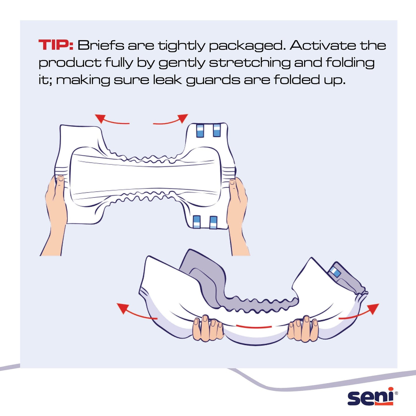 Seni® Super Plus Overnight Heavy Absorbency Incontinence Brief