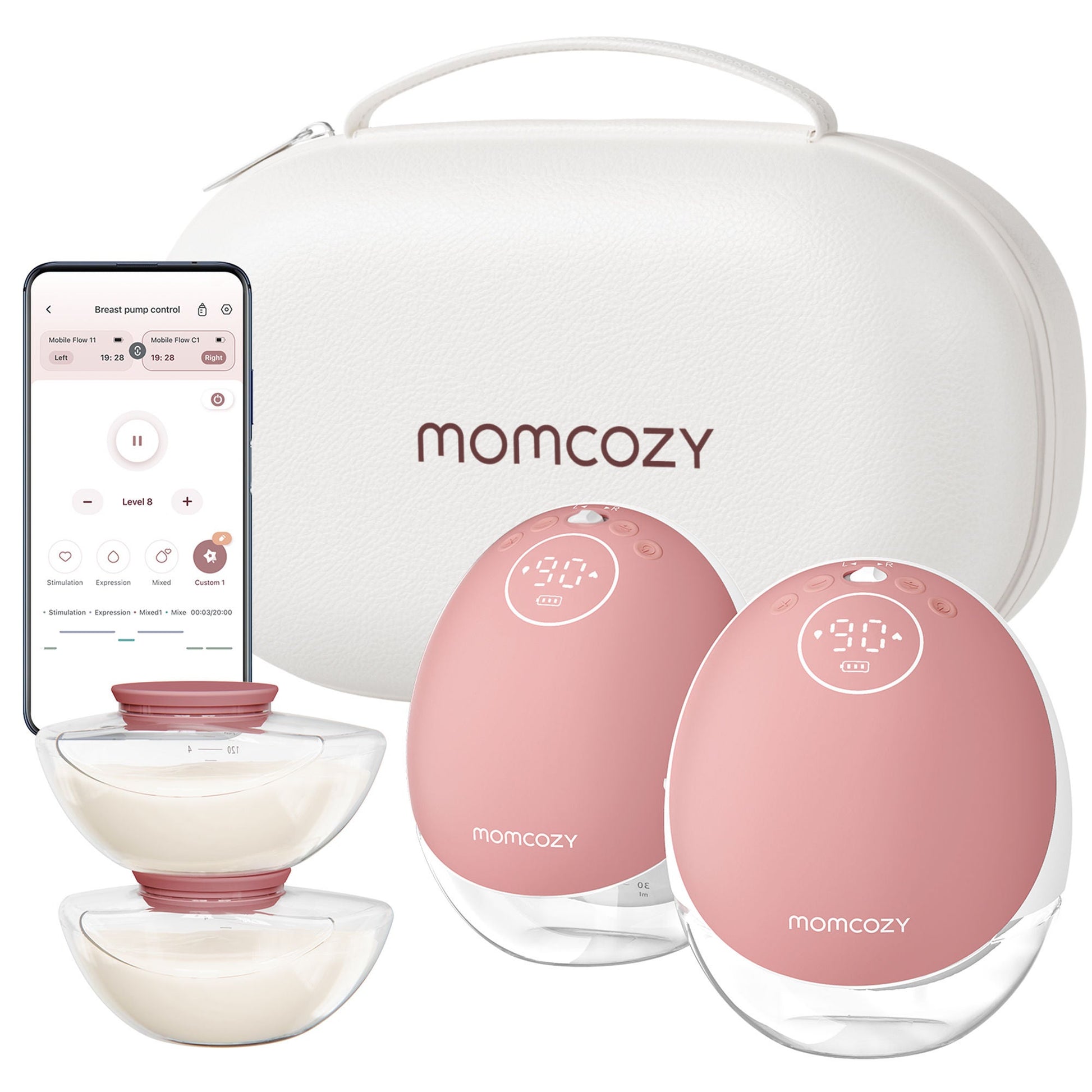 Momcozy Mobile Flow M9 Hands Free Double Electric Breast Pump