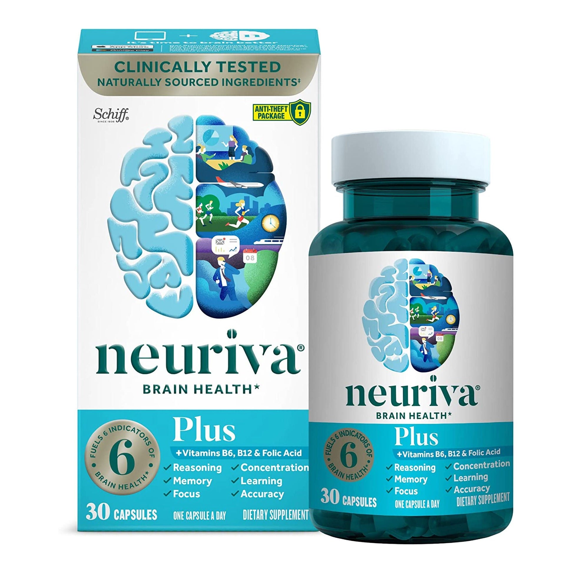 neuriva Plus Brain Health Supplement Coffee Fruit Extract (Coffea arabica) / Phosphatidylserine 200 mg - 100 mg Strength Capsule