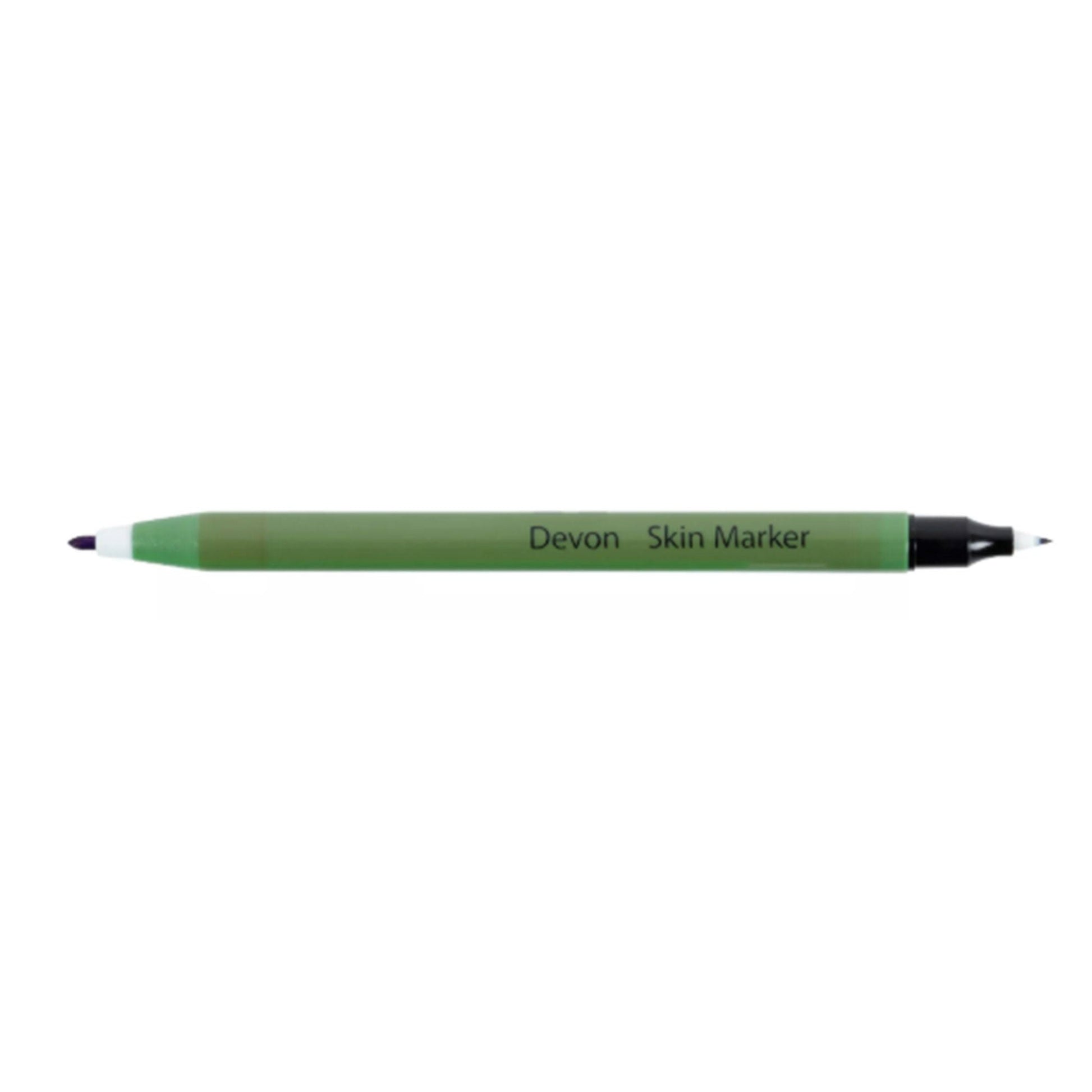 Cardinal Health™ Devon™ Surgical Skin Marker with Ruler, Dual Tip – Box of 25