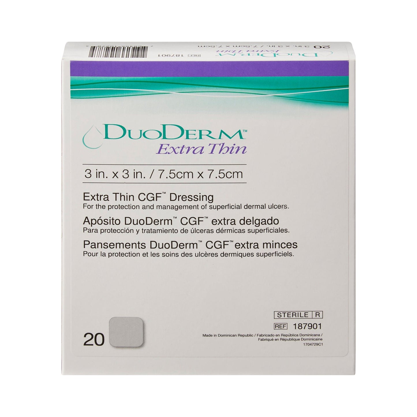 DuoDerm® Extra Thin Hydrocolloid Dressing