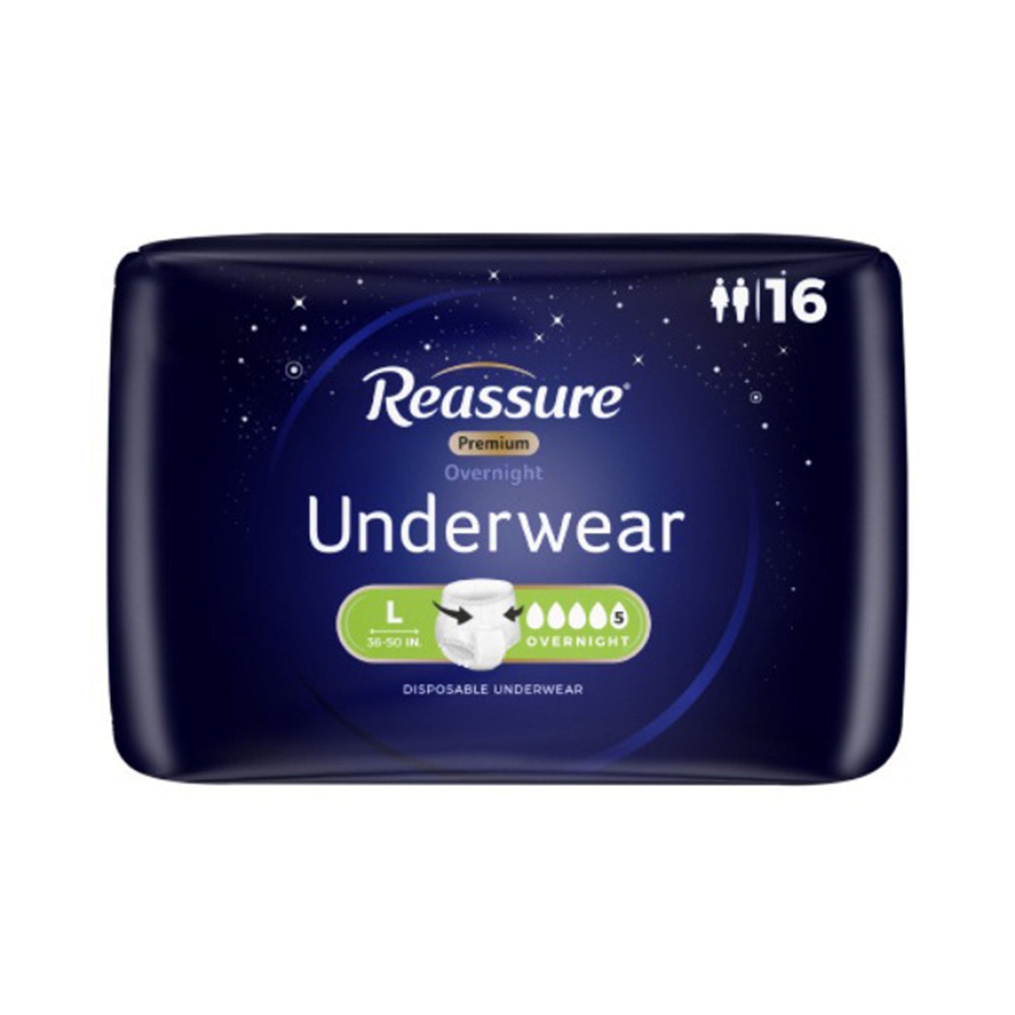 Reassure® Premium Overnight Absorbent Underwear