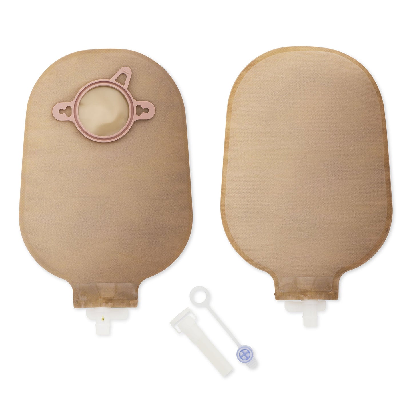 CeraPlus™ Soft Convex 1-Piece Biege Urostomy Pouch, Pre-cut to Fit Stomas