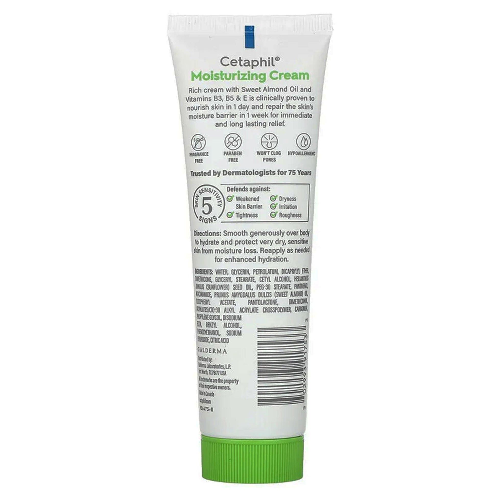 Cetaphil® Moisturizing Lotion Dry to Normal Sensitive Skin Unscented, Tube