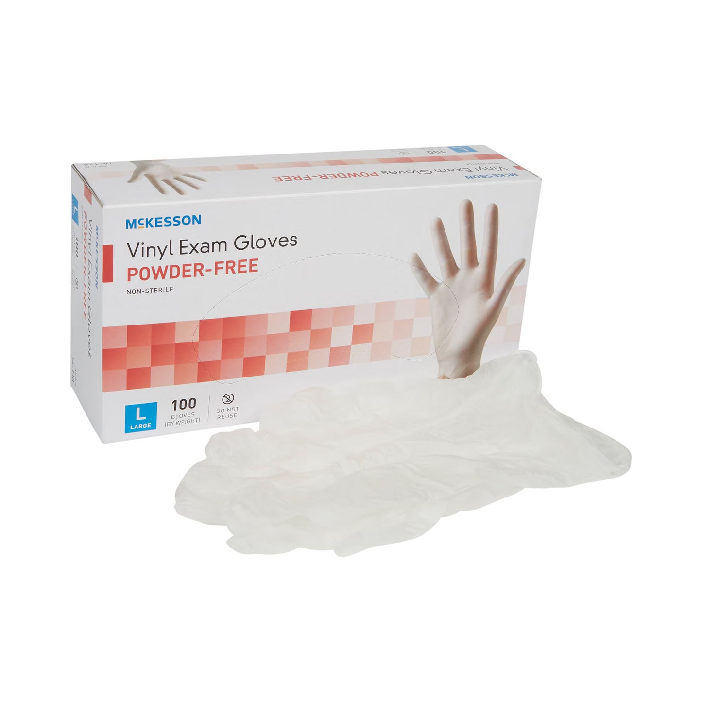 McKesson Vinyl Exam Gloves, Clear