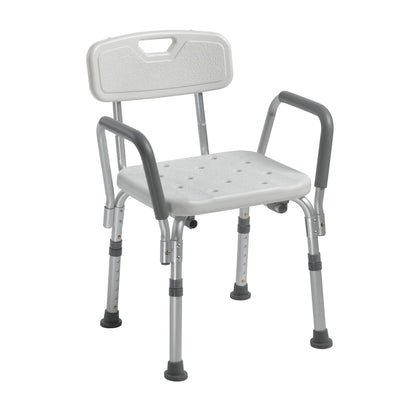 drive™ Shower Chair with Back and Removable Padded Arms