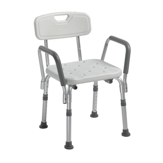 drive™ Shower Chair with Back and Removable Padded Arms