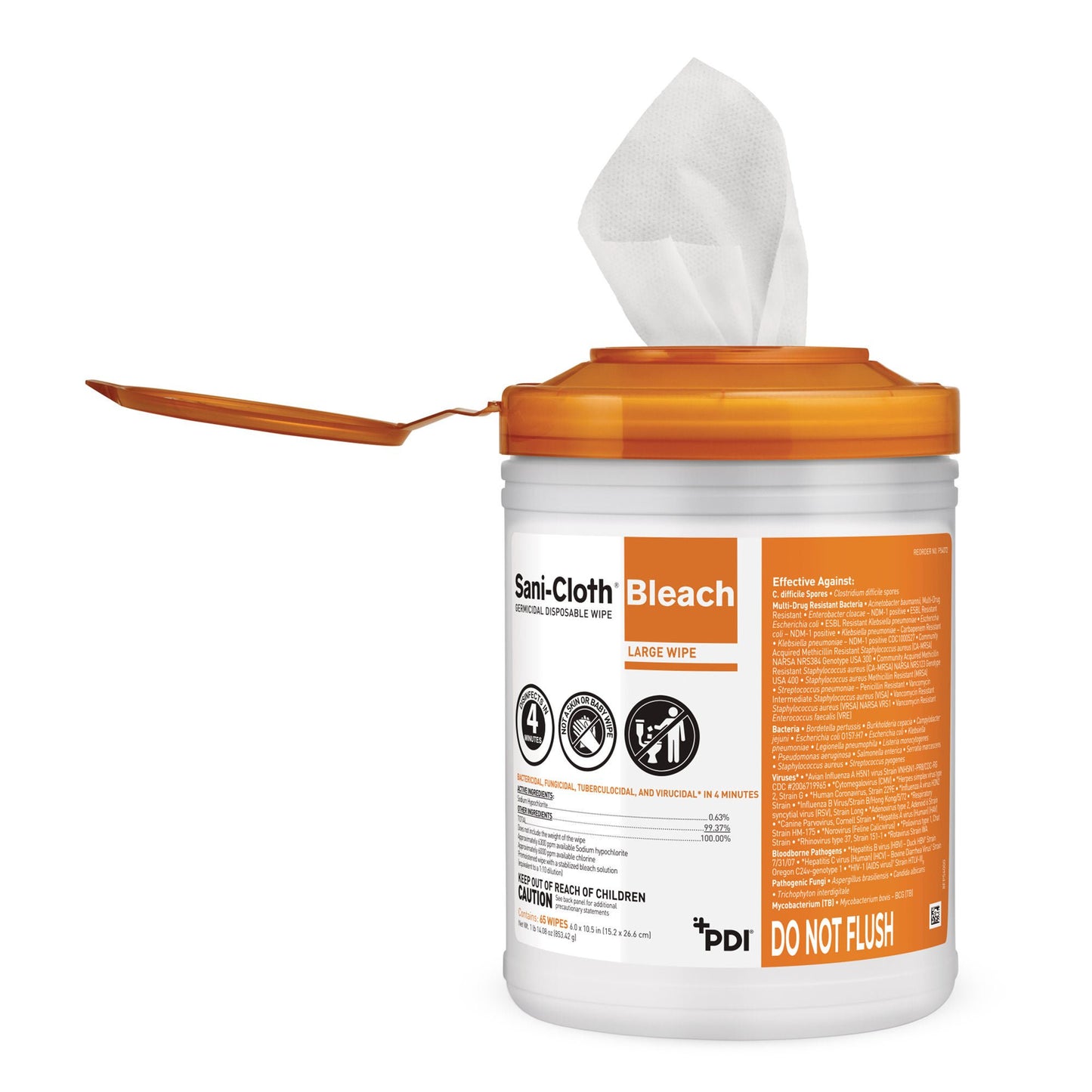 Sani-Cloth® Surface Disinfectant Cleaner Bleach Wipe