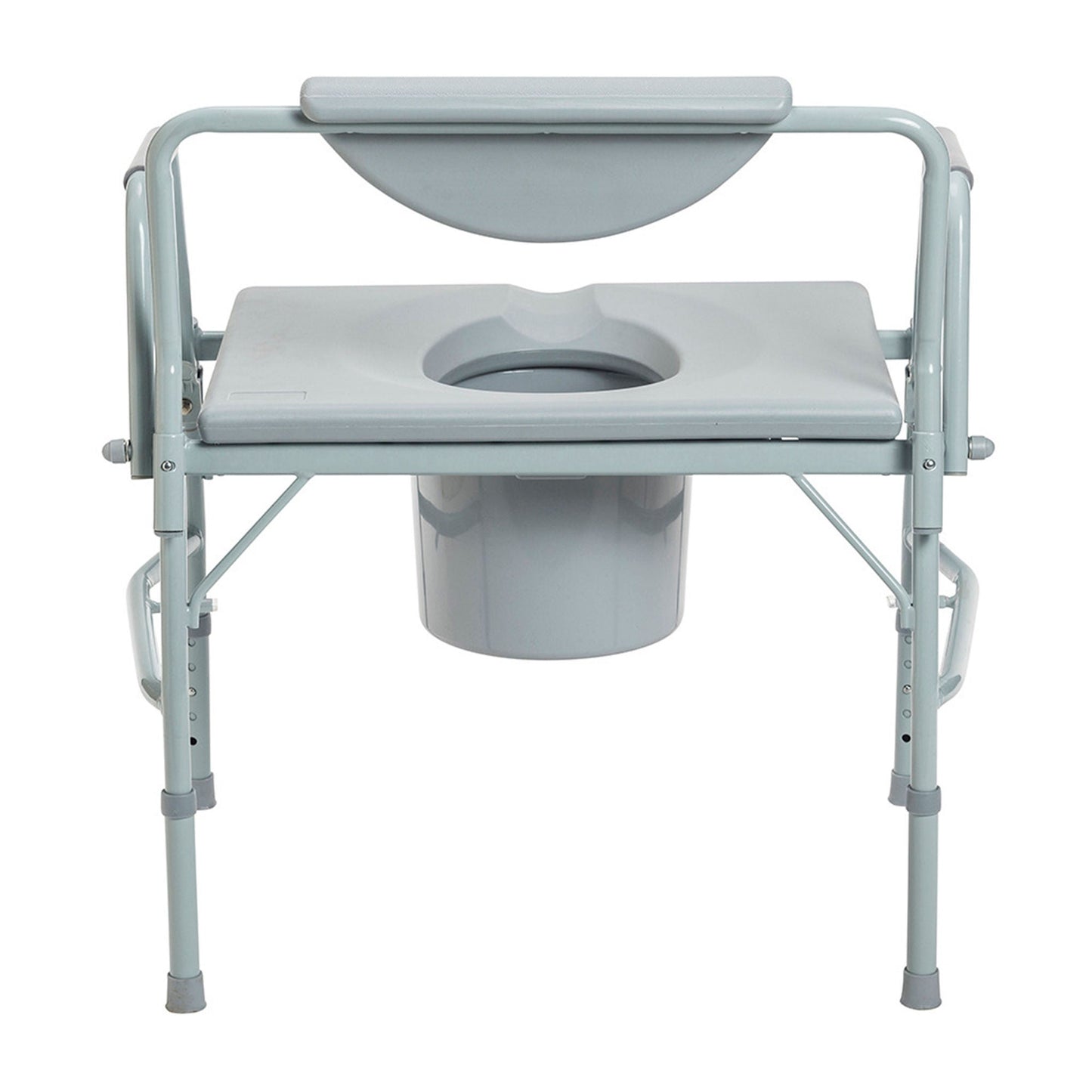 drive Commode Chair Drop Arms Steel Frame Back Bar 23-1/4 Inch Seat Width 1000 lbs. Weight Capacity