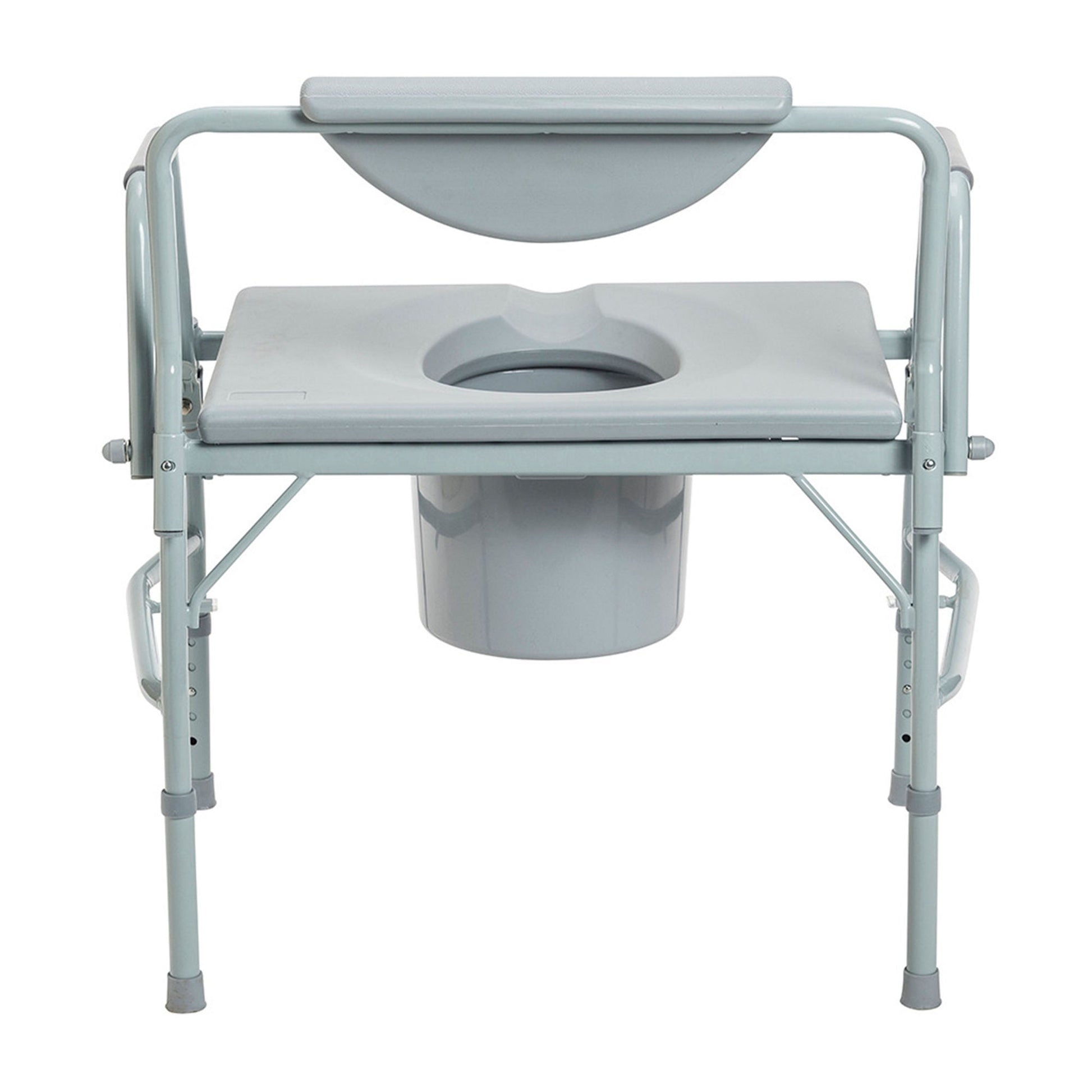 drive Commode Chair Drop Arms Steel Frame Back Bar 23-1/4 Inch Seat Width 1000 lbs. Weight Capacity