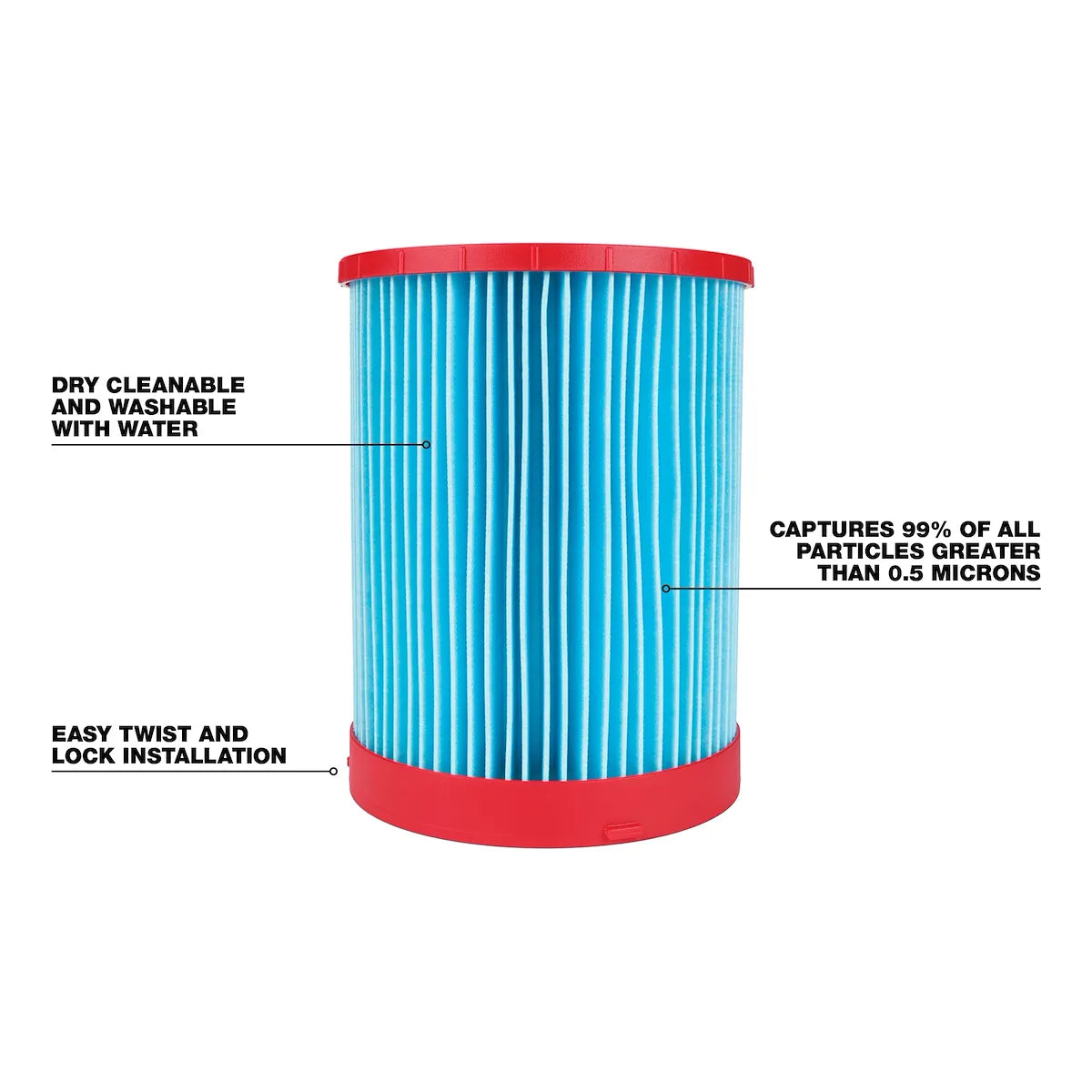 Milwaukee Large Wet/Dry Vacuum High Efficiency Filter 49-90-1978