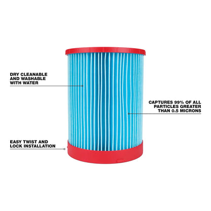 Milwaukee Large Wet/Dry Vacuum High Efficiency Filter 49-90-1978