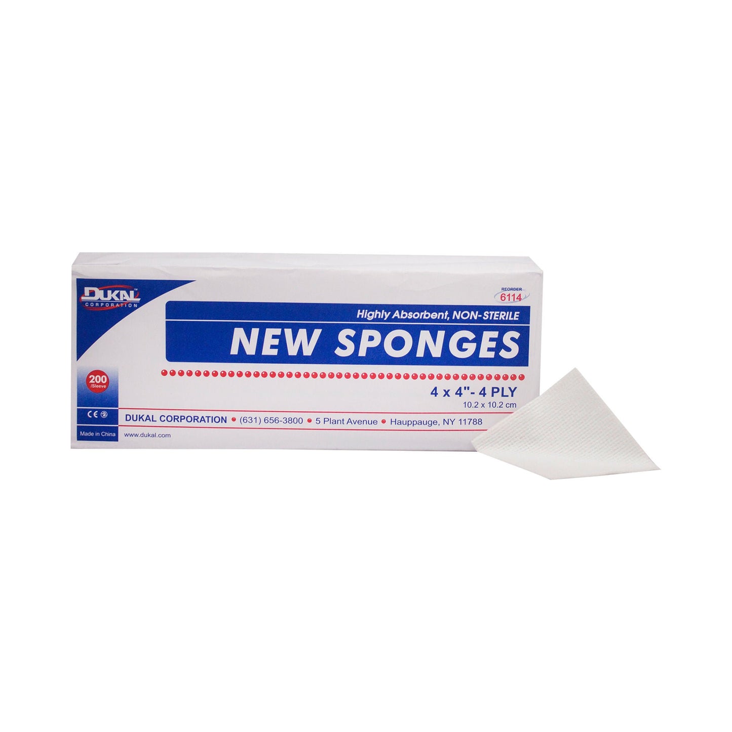 Dukal™ Nonwoven Sponge, 4-Ply