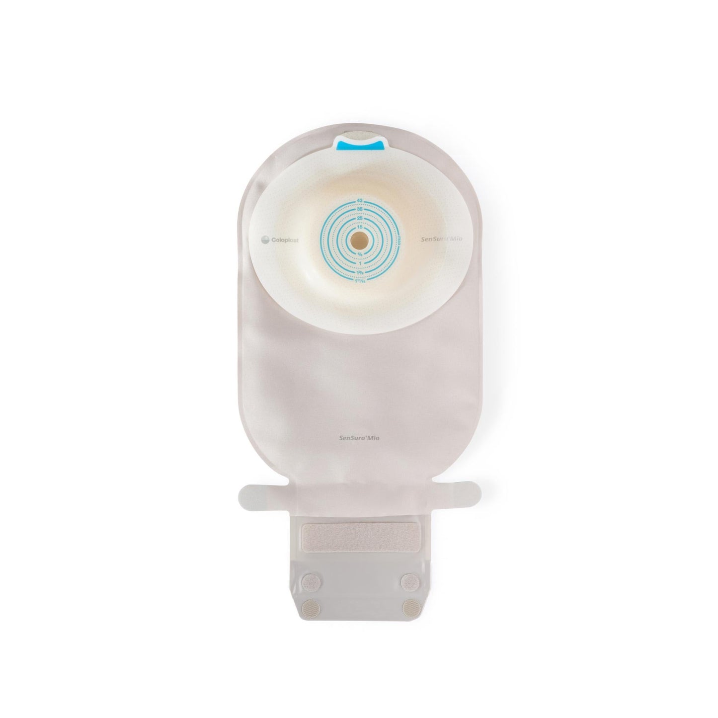 SenSura Mio Convex Ostomy Pouch One-Piece System Length, Maxi Deep Convex, Trim to Fit 3/8 t0 1-11/16 Inch Stoma Drainable