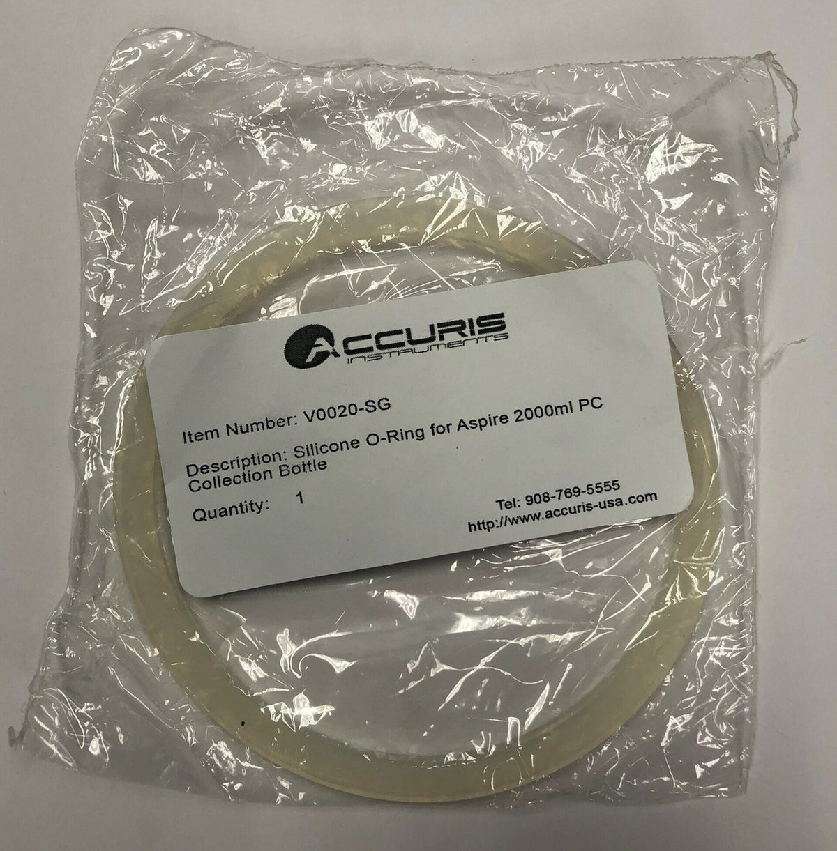 Accuris Aspire Silicone O-Ring for 2,000 mL Collection Bottle V0020-SG