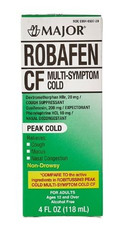 Robafen® CF Multisymptom Cough Suppressant & Nasal Decongestant