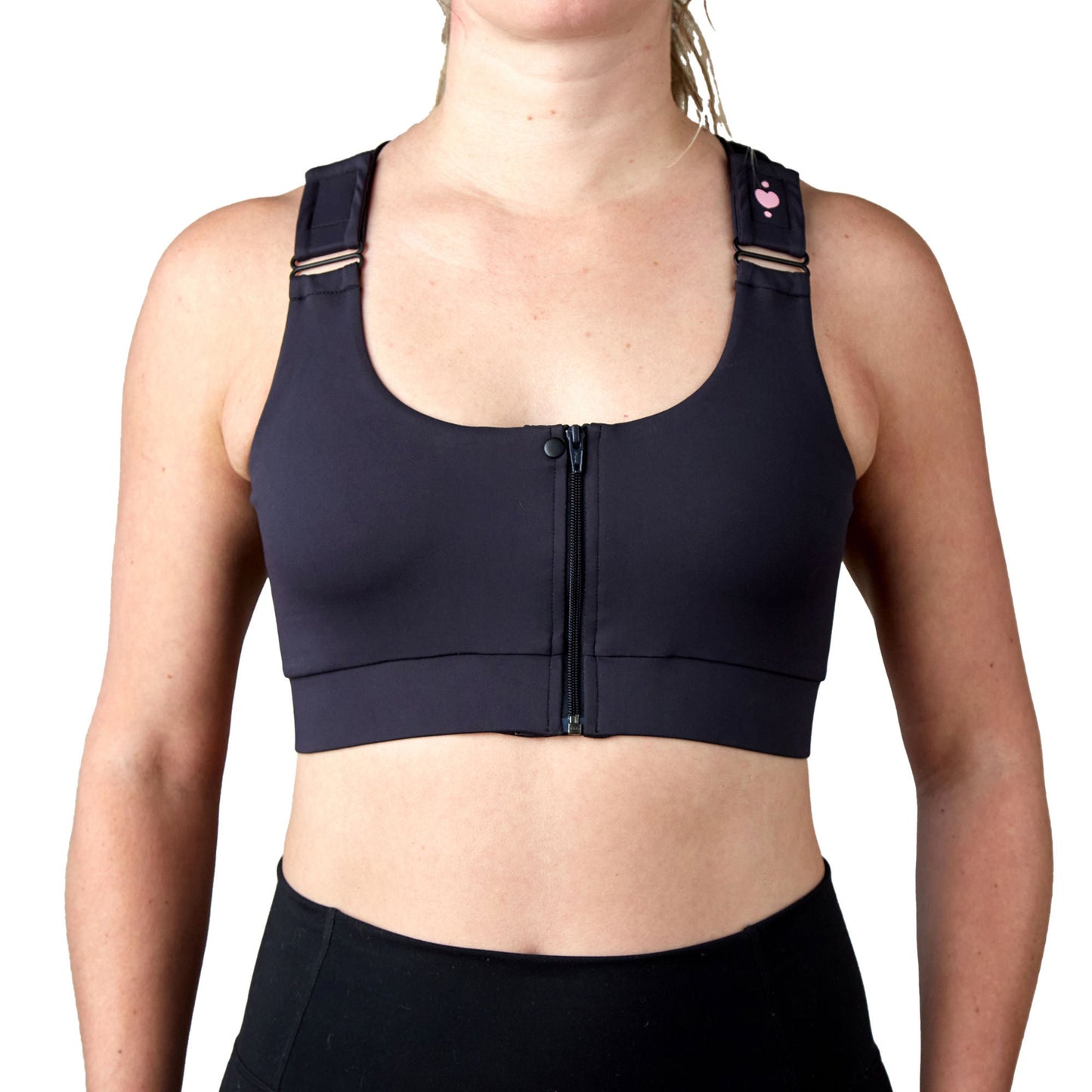 Shirl Post Surgical Bra, Black, Extra Small