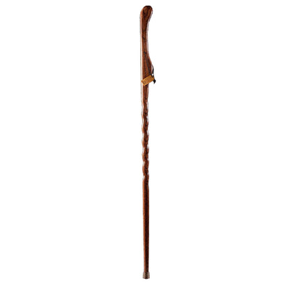 Brazos™ Twisted Oak Hitchhiker Handcrafted Walking Stick, 58-Inch, Red