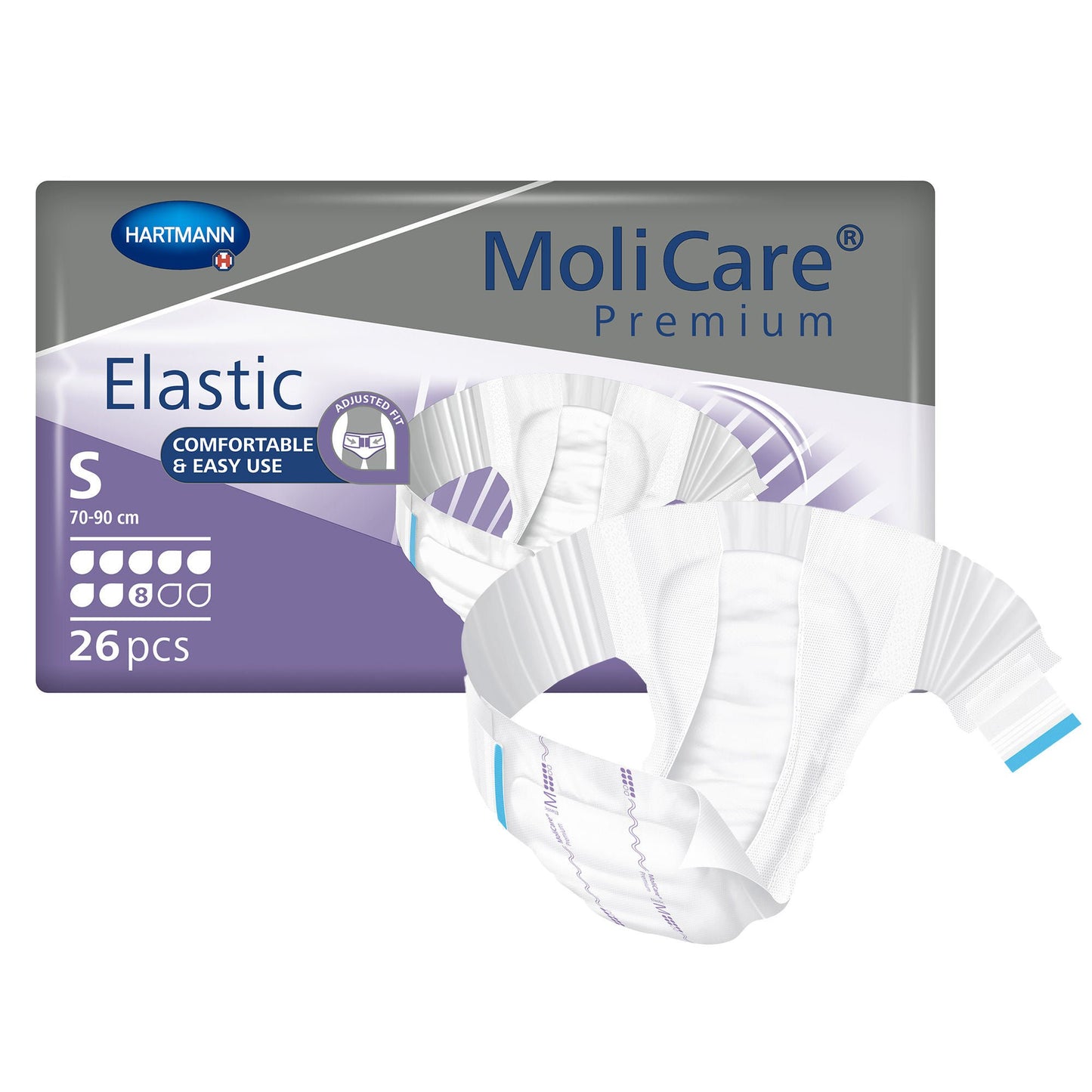 MoliCare® Premium Elastic 8 Drop Absorbency Incontinence Briefs