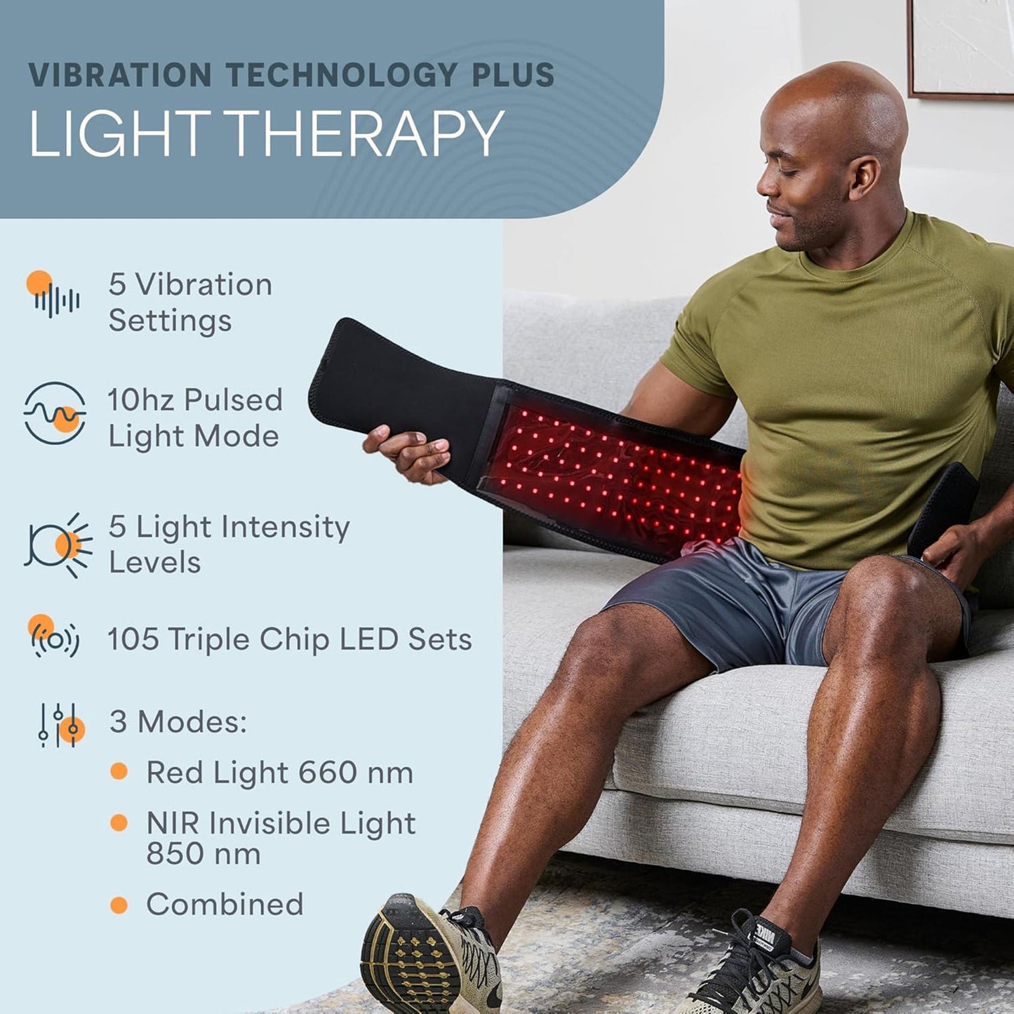 AllevaRed Pro Light Therapy Belt
